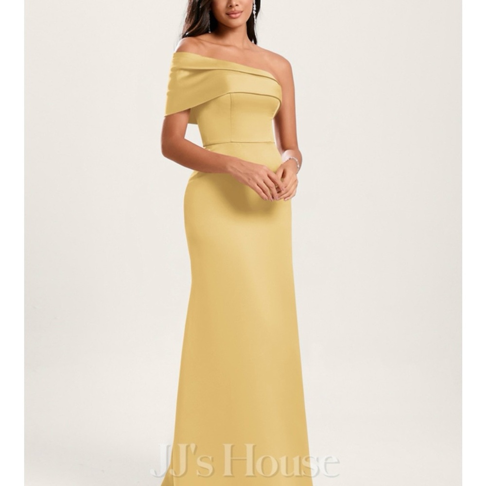 JJs House One Shoulder Gold Dress